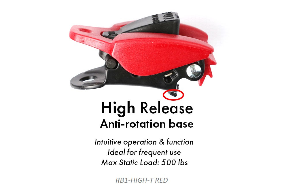 1″ Thermo Plastic Ratcheting Buckles - RED