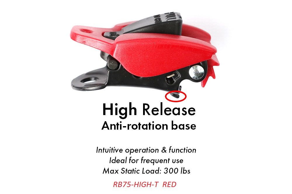 0.75″ Thermo Plastic Ratcheting Buckles - RED