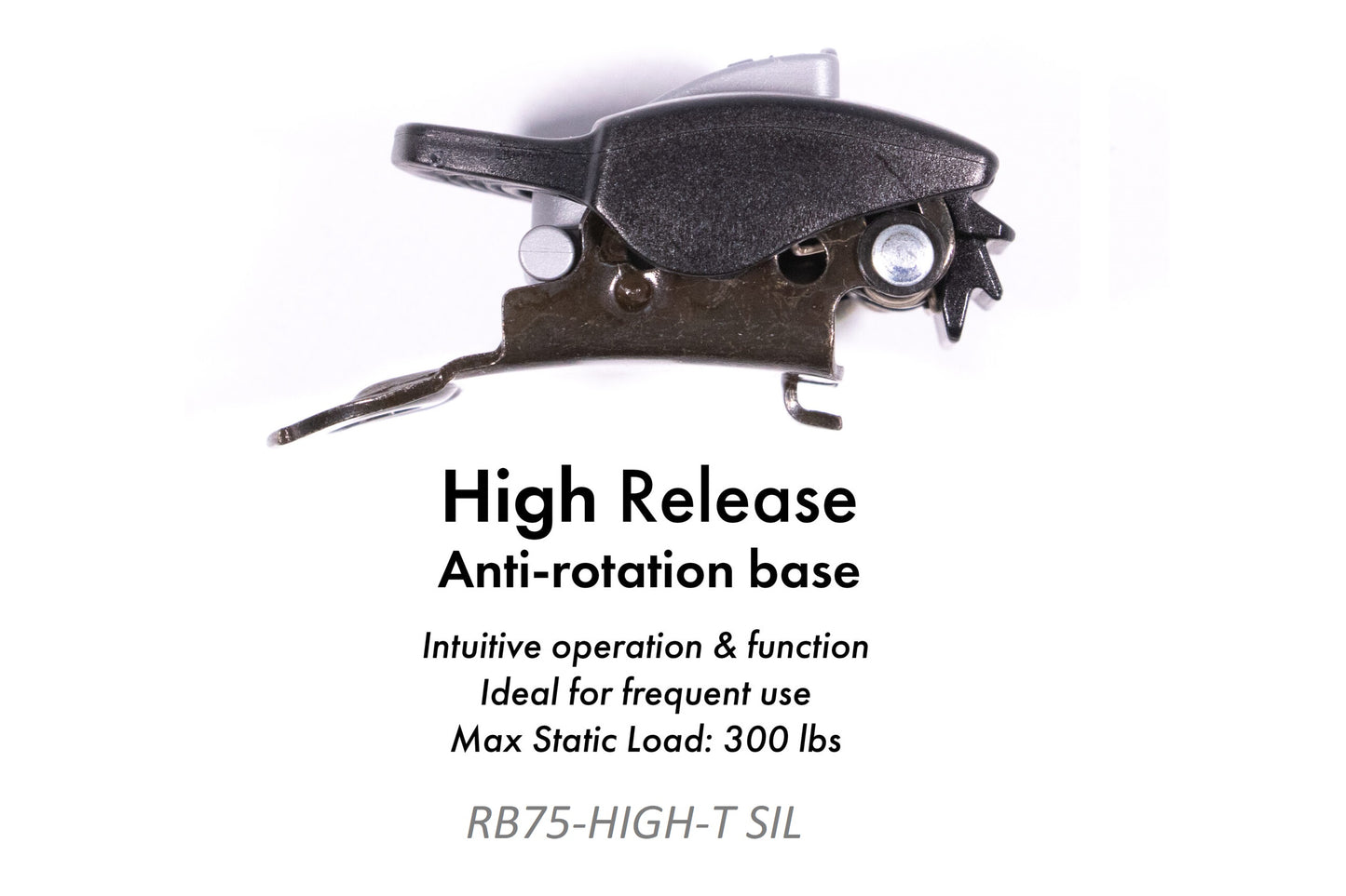 0.75″ Thermo Plastic Ratcheting Buckles - SILVER