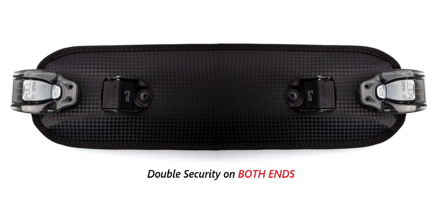 Ratcheting Padded “CLICK STRAP” with Double Security