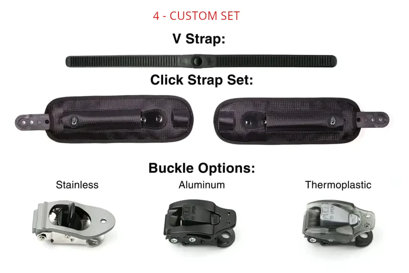 Ratcheting Padded “CLICK STRAPS®”