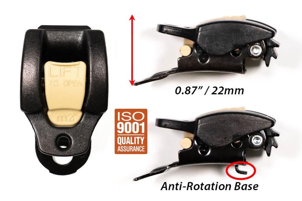 0.75″ Thermo Plastic Ratcheting Buckles - MILITARY TAN