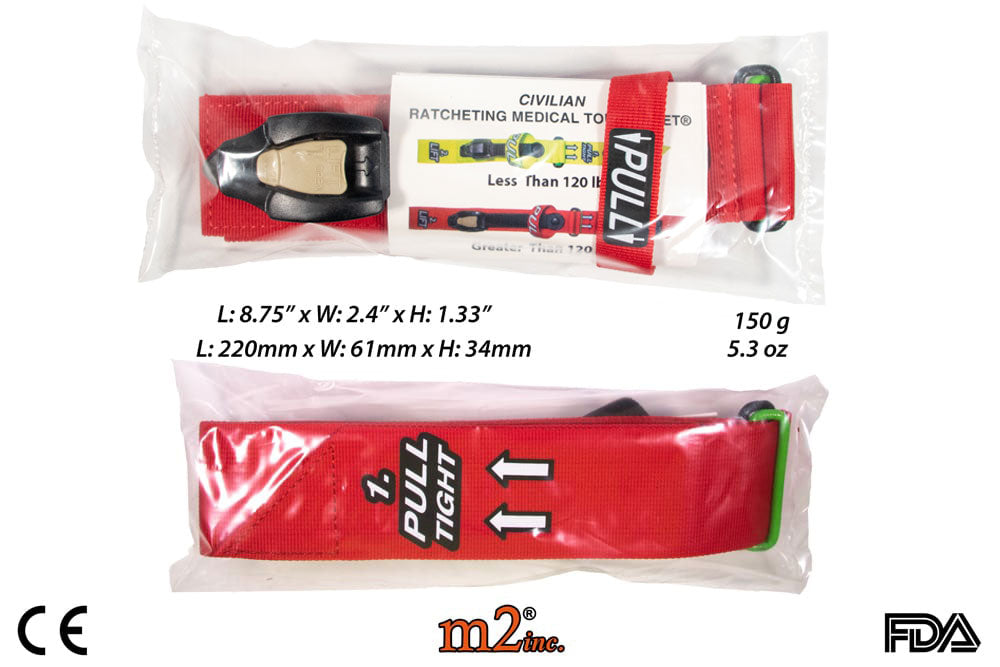 Ratcheting Medical Tourniquet® (RMT) GREATER THAN 120lbs/55kg