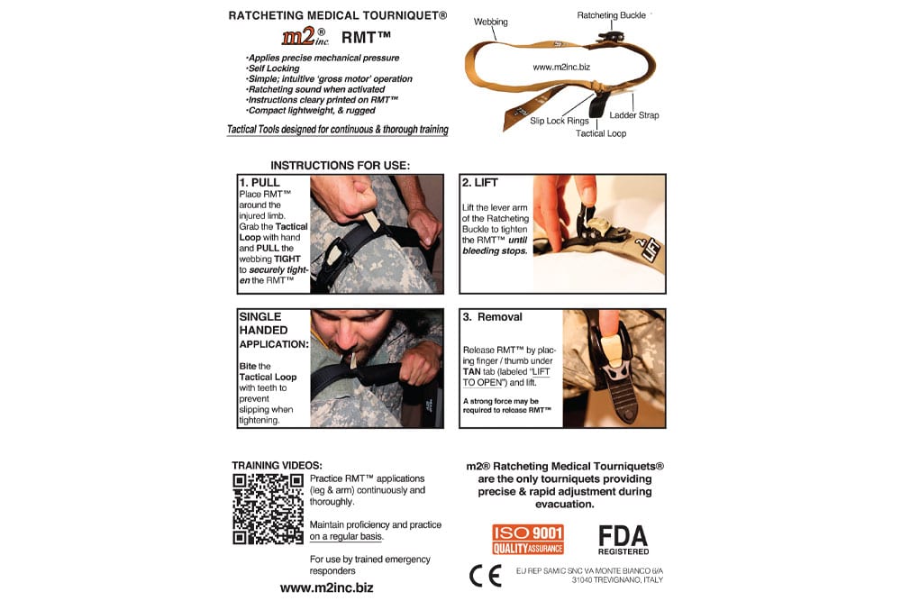 Ratcheting Medical Tourniquet® (RMT) – TACTICAL