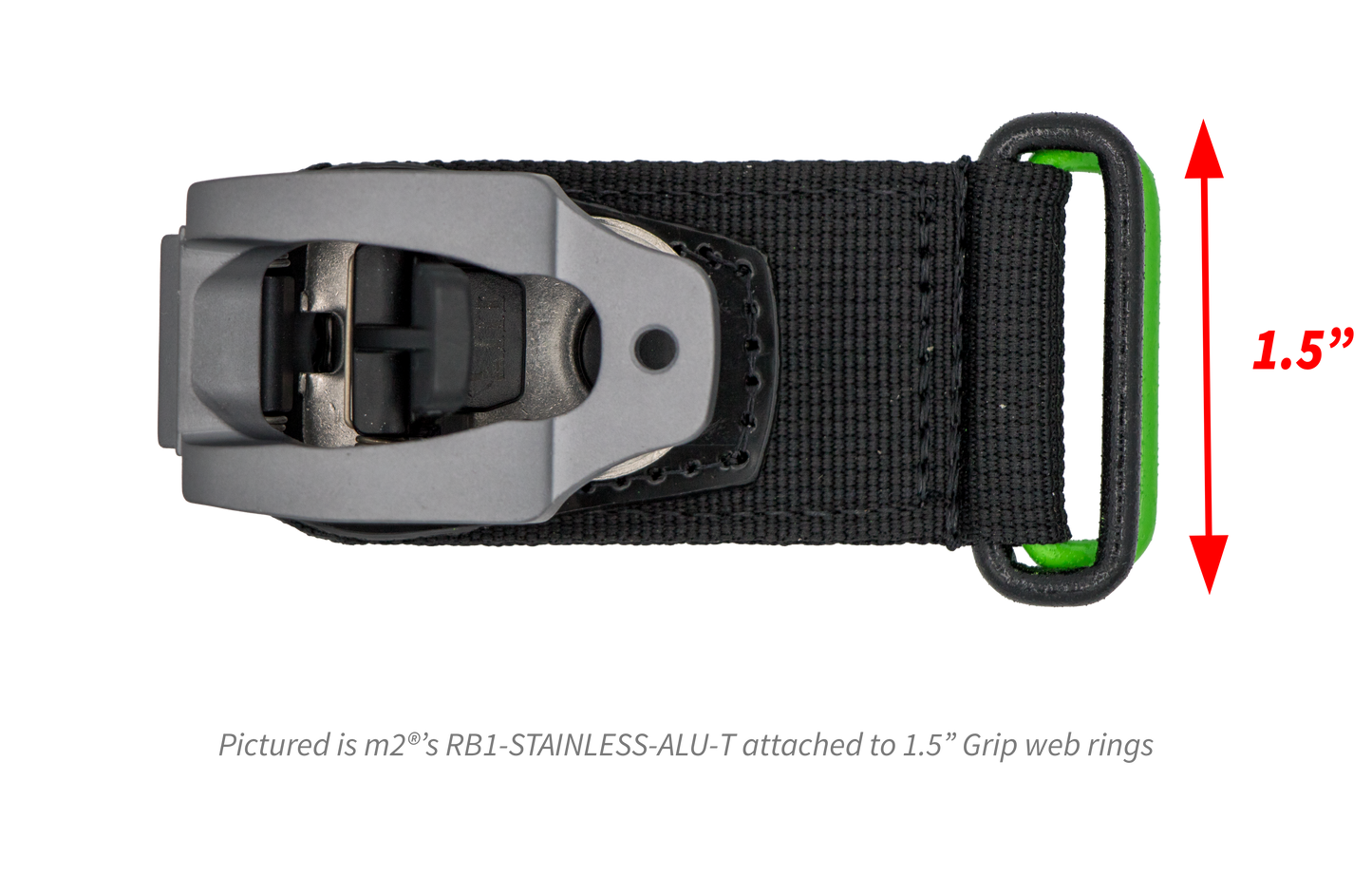 1.5" OR 2" GRIP WEB RINGS for RATCHETING BUCKLES