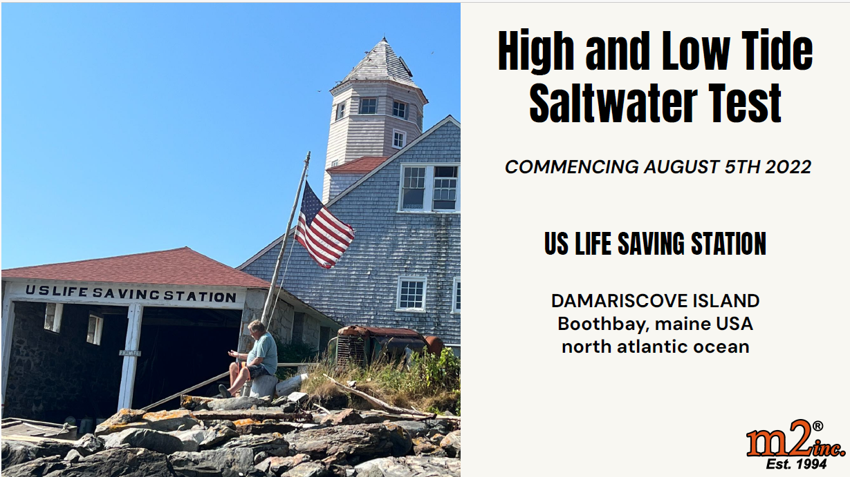 Load video:  Saltwater test of m2® Stainless Steel RMT