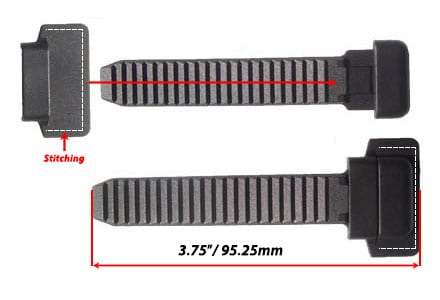 0.60″ Ladder Strap with ‘Retainer’ for stitch-in Applications